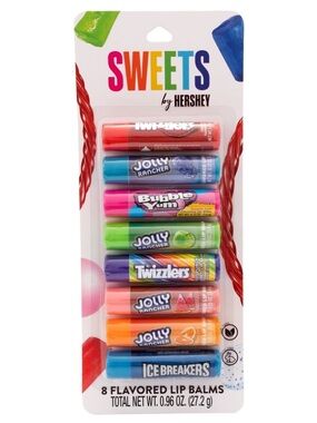 SWEETS by HERSHEY Multi-Flavor Lip Balm Set - 8-Pack
